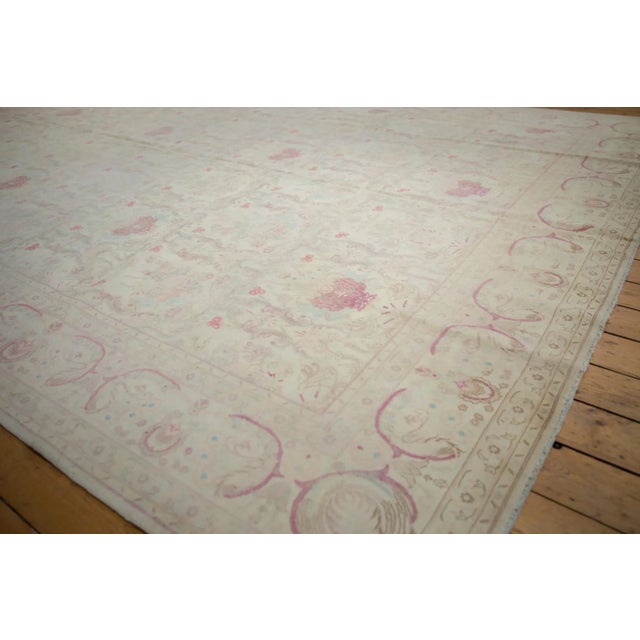 Shabby Chic Vintage Distressed Bulgarian Kerman Design Rug - 9'11" X 13'9" For Sale - Image 3 of 12