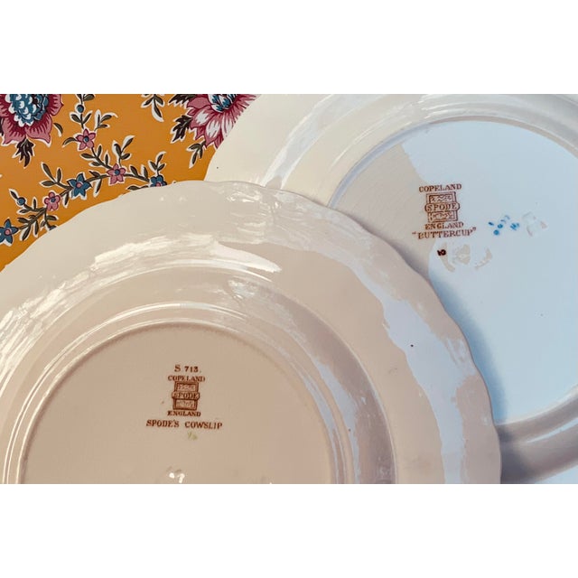 Ceramic 1930s Copeland Spode Cowslip Bone China Dinnerware Set, 8 Pieces For Sale - Image 7 of 18