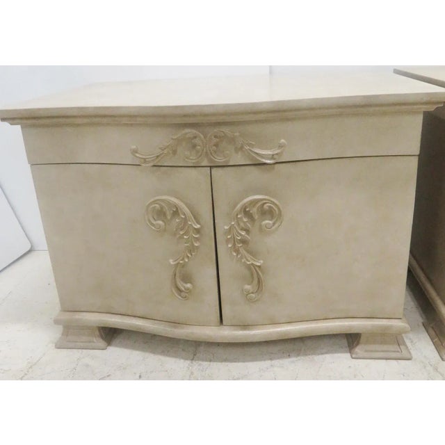 Platt Collection Faux Painted Nightstands - A Pair For Sale - Image 5 of 8