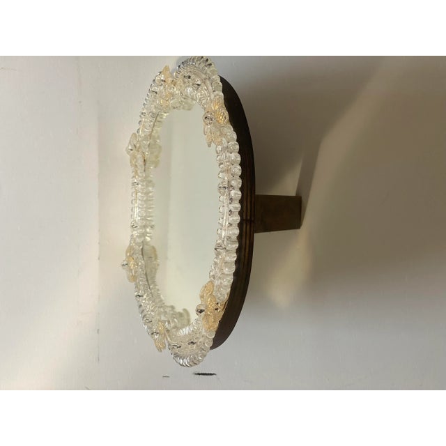 Contemporary Table Mirror Frame With Trasparents and GoldLeaf