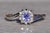 The Laidlaw: Laies 14K White Gold Ring set with Tanzanite and Diamonds For Sale - Image 4 of 11