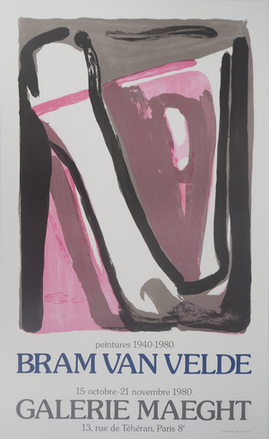 Bram Van Velde, Expo 1980, Lithograph
