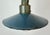 Industrial Blue Enamel Military Pendant Lamp with Cast Aluminium Top, 1960s For Sale - Image 4 of 18