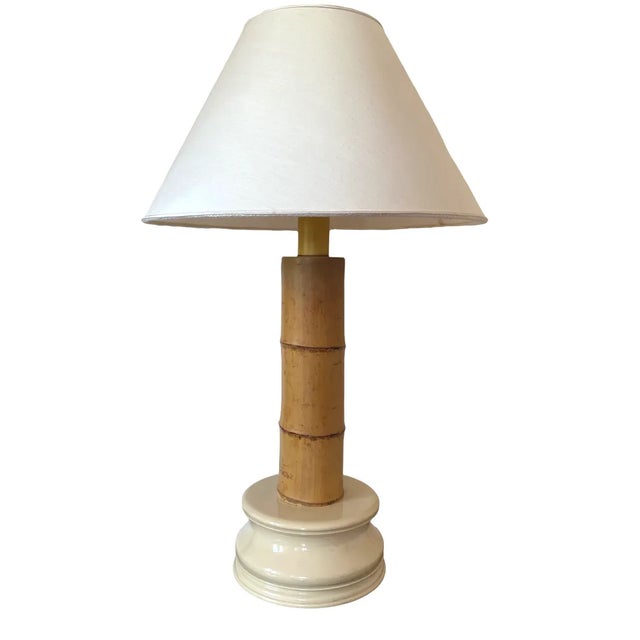 Italian Hollywood Regency Table Lamp in Bamboo for RCM, 1970s For Sale - Image 10 of 10