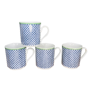 1990s Villeroy & Boch Castell Switch 3 Germany Coffee Mugs -Set of 4