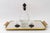Gold Art Deco Brass Serving Plate with Mirror, 1920s For Sale - Image 8 of 14