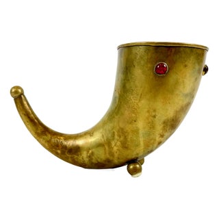 Danish Drinking Viking Horn from Bottega Jacobs, 1930s For Sale