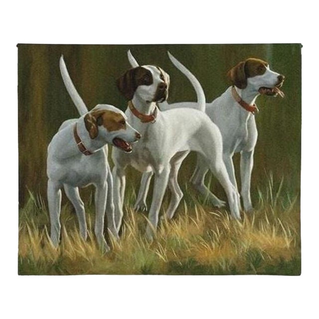 First Light Hounds Loom Woven Tapestry - 66 X 82 Cm (2'2" X 2'8") - Requires Rod Size 2 For Sale