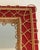 Rattan mirror on a red background. French work. Circa 1940 For Sale - Image 11 of 12