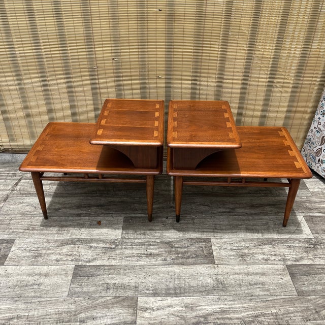 A Pair of Newly Refinished Mid Century Modern Side Tables by Lane Acclaim Circa 1960s For Sale - Image 10 of 18
