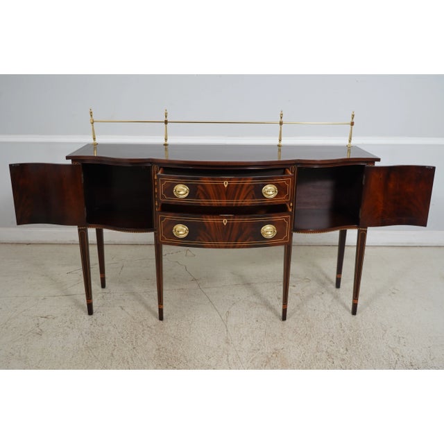 Traditional Stickley Federal Style Mahogany Sideboard For Sale - Image 3 of 12
