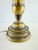 1960s Vintage Hollywood Regency Antique Brass Candlestick Table Lamp With Black Shade For Sale - Image 5 of 13