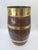Decorative Wooden Barrel-Shaped Stand with Brass Hardware, 1970s For Sale - Image 3 of 12