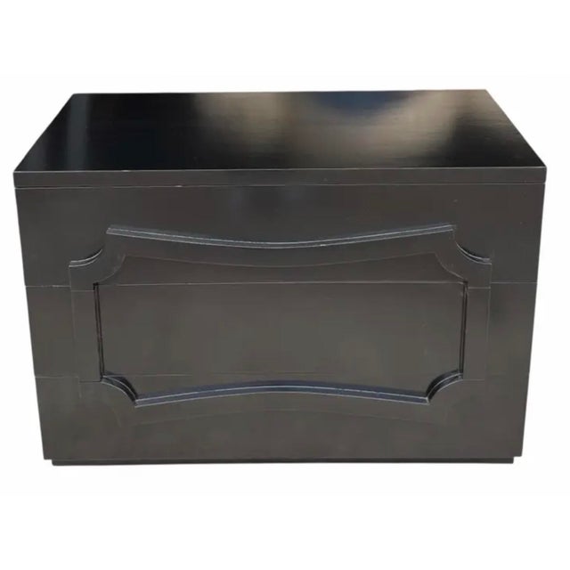 Grosfeld House Lorin Jackson Grosfeld House Black Lacquer Chest of Drawers - 1 of 2 Available For Sale - Image 4 of 4