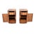 Mid-Century Modern Art Deco Walnut Bedside Tables, 1930, Set of 2 For Sale - Image 3 of 11