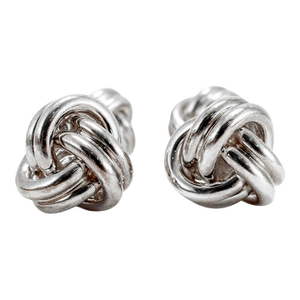 Men’s Tiffany & Co. 925 Sterling Silver Double Knot Cufflinks, A Pair