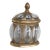 Brass and Bubble Glass Lidded Dome Caged Apothecary Jar Humidor Trinket 4628b For Sale