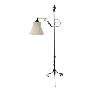 1940’s Iron Floor Lamp For Sale