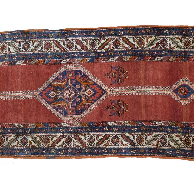 1920s Vintage Bijar Runner For Sale - Image 4 of 10