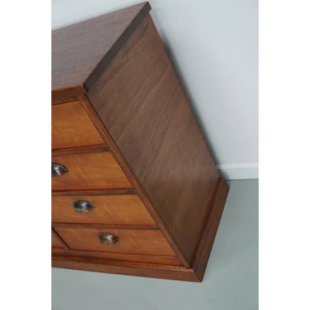 Vintage Dutch Cherry Apothecary Cabinet, 1930s For Sale - Image 5 of 14