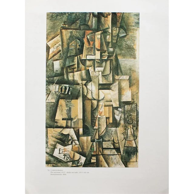 Avocado 1985 After Pablo Picasso, "L'Aficionado" Parisian Full-Color Print For Sale - Image 8 of 8