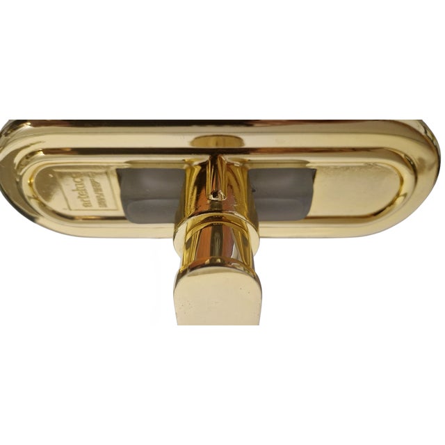 Jill Wall Sconce in Polished Brass and Opaline Glass from Arteluce, Italy, 1970s For Sale - Image 12 of 17