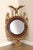 High Quality Gilt Painted Bulls Eye Convex Wall Mirror Decorated with Eagle and Dolphins