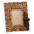 Late 20th Century Monkey Picture Frame With Faux Bamboo and Wicker For Sale
