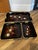 Vintage Japanese Black Lacquer Serving Trays For Sale - Image 11 of 12