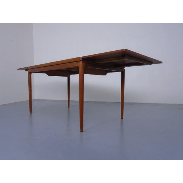 Extendable Teak Dining Table by Johannes Andersen for Christian Linneberg, Denmark, 1960s For Sale - Image 12 of 18