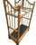 Vintage Faux Bamboo & Woven Rattan American of Martinville Mirrored Hall Tree Umbrella Stand Coat Rack For Sale In West Palm - Image 6 of 8