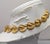 1980s Vintage 1982 Signed Napier Goldtone Heart Shaped Leaves Collar Necklace For Sale - Image 5 of 9