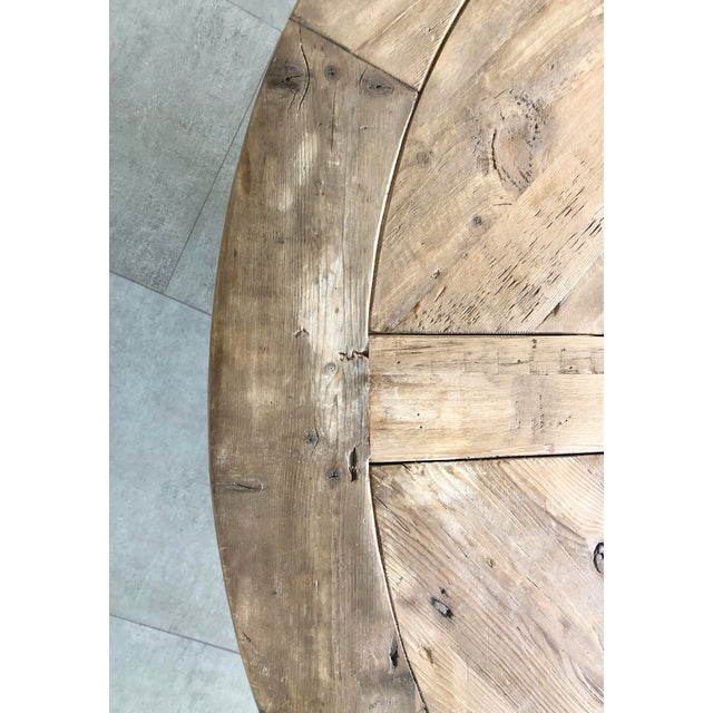 Restoration Hardware Salvaged Wood Trestle Round Dining ...