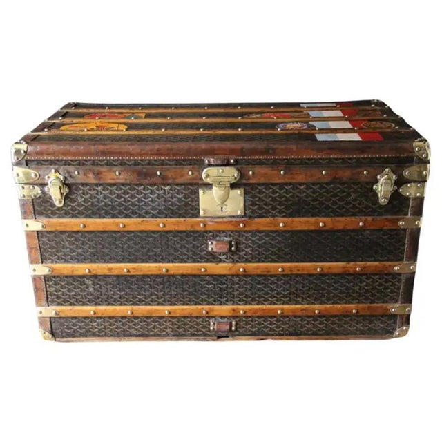 Courier Trunk from Goyard, 1920s For Sale - Image 18 of 18