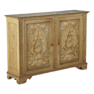 Baroque Style Sideboard in Fir and Poplar For Sale