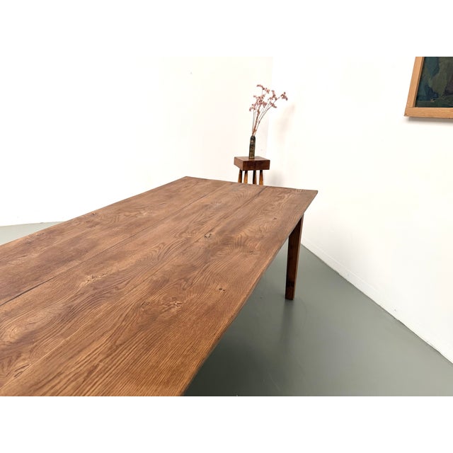 Large Farmhouse Table in Oak, 1950s For Sale - Image 16 of 18