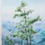 Impressionist Impressionist Landscape Oil Painting - Misty Blue Mountains and Green Meadow For Sale - Image 3 of 9