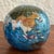 1990s Vintage 1970s Alexander Kalifano Gemstone World Globe Paper Weight For Sale - Image 5 of 7