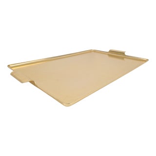 Large Gold-Anodised Aluminium Tray by Kaymet, 1950s For Sale