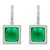 32Carat Natural Zambian Emerald Sugar Loaf Cabochon & Diamond/Drop Earrings 18KG For Sale - Image 15 of 18