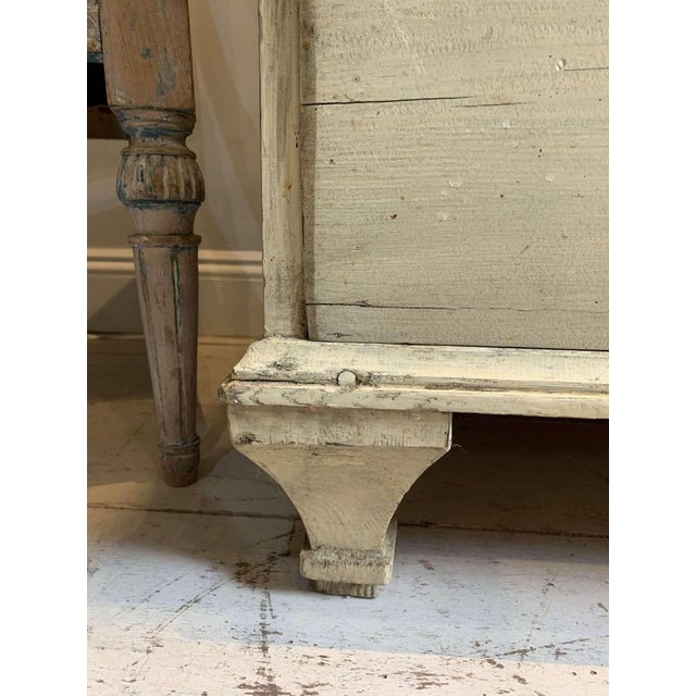 Gray Antique Swedish Domed-Top Glazed Cabinet, 1700s For Sale - Image 8 of 18