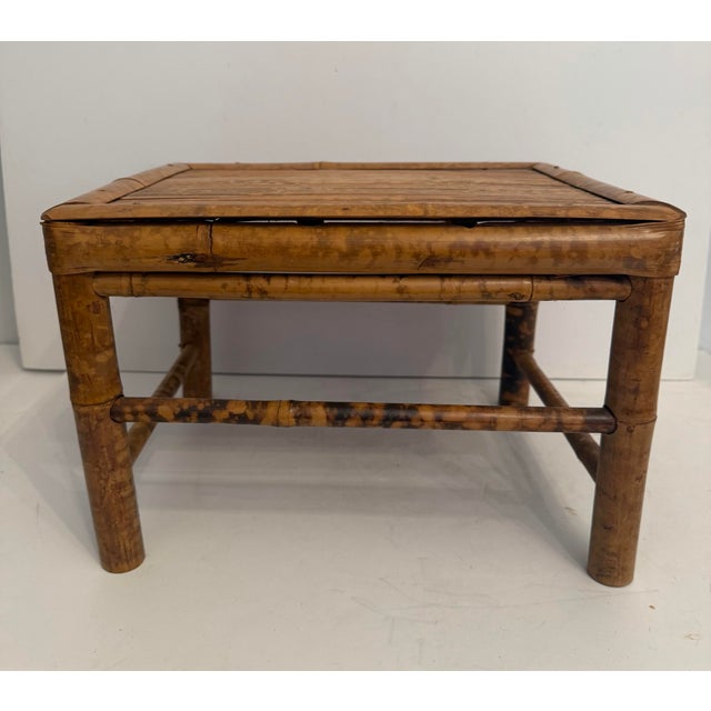 Brown Stacking Bamboo Burnt Tortoise Plant Stands For Sale - Image 8 of 12