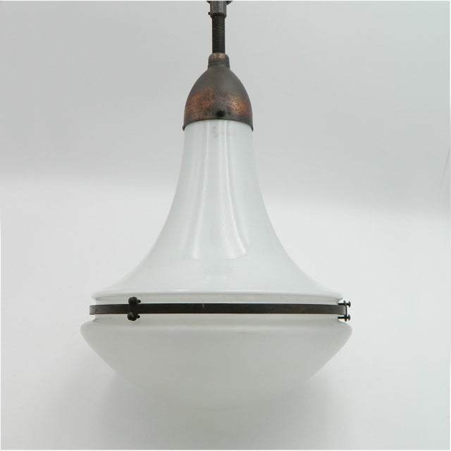 Metal Luzette 1516 Pendant Lamp by Peter Behrens for Siemens Schuckert Werke, Germany, 1930 For Sale - Image 7 of 9