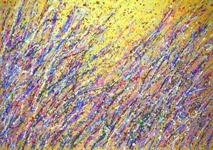 Expression on Gold 6.Modern Original Hand Painting.