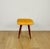 Yellow-gold square vintage stool from the PRL era, 1970s. Unique square stool – fully restored. This charming stool has...