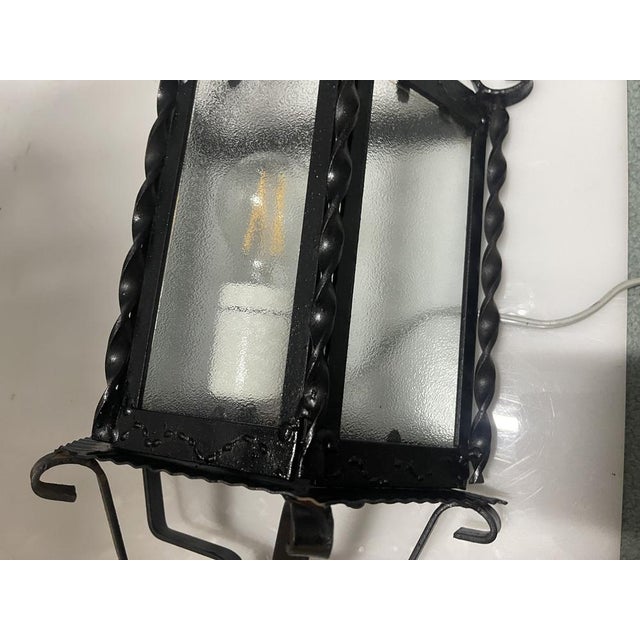 Vintage Italian Wrought Iron Wall Lights, 1960s, Set of 8 For Sale - Image 6 of 11