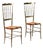 Brass Side Chairs, 1950s, Set of 2 For Sale