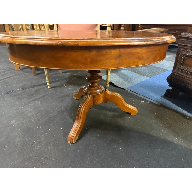 Napoleon III Walnut Table For Sale - Image 3 of 5