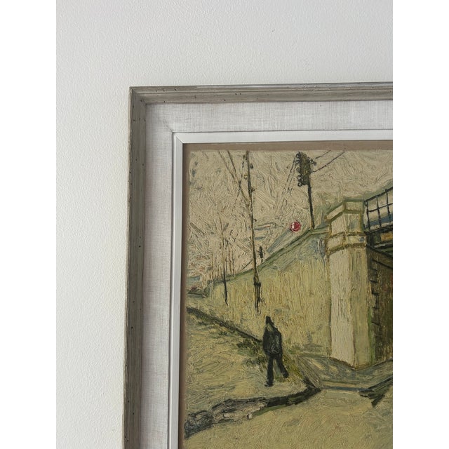 Late 20th Century Framed Van Gogh Reproduction "Railway Bridge Over Avenue Montmajour, Arles" For Sale - Image 4 of 10