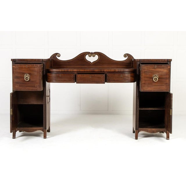 Hollywood Regency Small 19th Century English Regency Mahogany Sideboard For Sale - Image 3 of 11